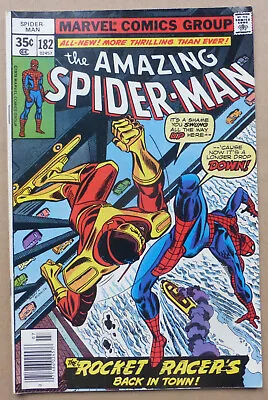 Buy The Amazing Spider-man #182,  Rocket Racer's Back In Town! , High Grade!! • 25£