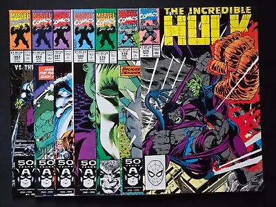 Buy (LOT 7) Incredible Hulk #’s 375 378 379 380 381 382 382 Marvel Comics 1990 1991 • 15.41£