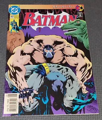 Buy BATMAN #497 (1993) DC Newsstand Variant Bane Breaks Batman's Back Comic HTF • 15.99£
