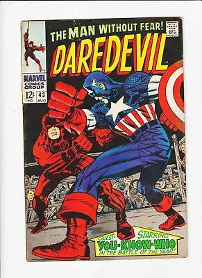 Buy Daredevil #43 CAPTAIN AMERICA COVER | JACK KIRBY / CLASSIC COVER • 35.62£