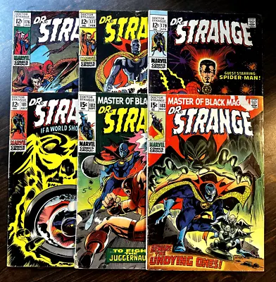 Buy Doctor Strange #176, 177, 179, 181, 182, 183 (1969) Reprint ASM #2 + FInal Issue • 67.17£