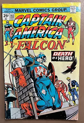 Buy CAPTAIN AMERICA & FALCON #183 Death Of A Hero 1975 March • 3.99£