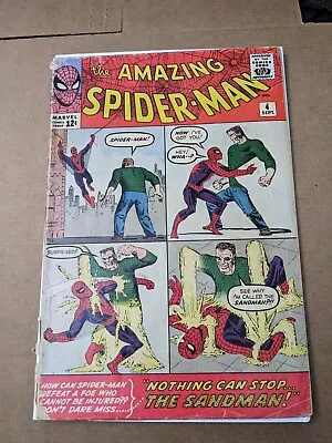 Buy Amazing Spider-Man #4 (1963) First App Sandman & Betty Brandt Marvel Vintage  • 672.02£