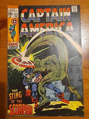 Buy Captain America #122 Feb 1970 FINE+ 6.5 The Scorpian • 17.50£