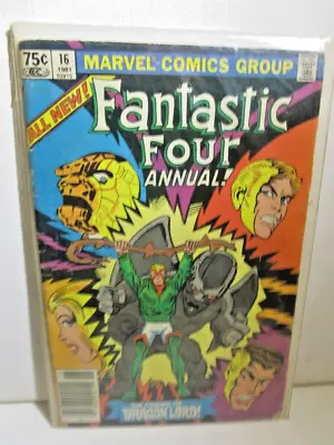 Buy Fantastic Four Annual #16 MARVEL Comics 1981 Bagged Boarded • 8.35£