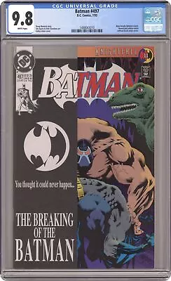 Buy Batman #497D Direct Variant 1st Printing CGC 9.8 1993 1488043010 • 72.74£