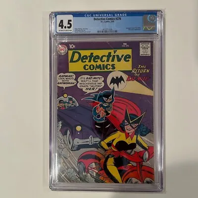 Buy Detective Comics #276 CGC 4.5 OW/WP 4072711009 2nd Appearance Bat Mite • 221.18£