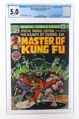 Buy Special Marvel Edition #15 - Marvel Comics 1973 CGC 5.0 1st Appearance Of Shang- • 117.48£