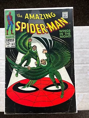 Buy Amazing Spider-Man 63 (1968) Vulture Adrian Toomes & Blackie Drago App, Cents • 51.99£