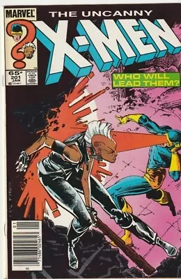 Buy Uncanny X-Men 201 Newsstand. Key 1st Cable (baby)  VF • 6.30£