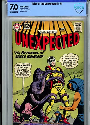 Buy Tales Of The Unexpected #71 (1962) DC CBCS 7.0 OW/White • 52.41£