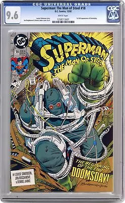 Buy Superman The Man Of Steel #18D CGC 9.6 1992 1258713001 1st Full App. Doomsday • 65.62£
