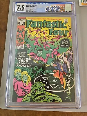 Buy Fantastic Four #110 Cgc 7.5 Annihilus Green Printing Error Variant • 719.56£