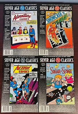 Buy Dc Silver Age Classics - Lot Of 4 (adventure 247,action,252,showcase 4,superman) • 7.90£