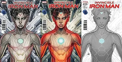 Buy Invincible Iron Man #1 Now Legacy Edition Artgerm Color Copic Inked Variant Set • 67.51£