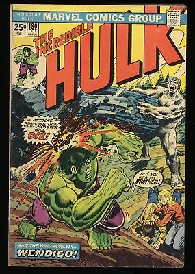 Buy Incredible Hulk #180 VG+ 4.5 (Qualified) 1st Cameo Appearance Of Wolverine! • 339.46£