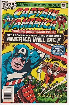 Buy Captain America #200, Marvel Comics 1976 VF+ 8.5 Jack Kirby • 31.67£