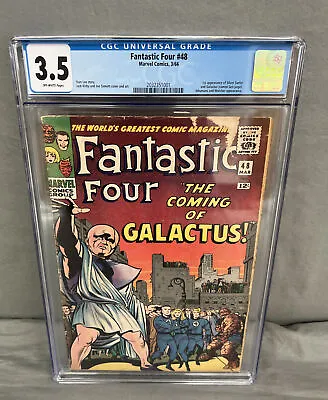 Buy Fantastic Four #48 CGC 3.5 Off-White 1st Appearance Of Silver Surfer & Galactus • 946.10£