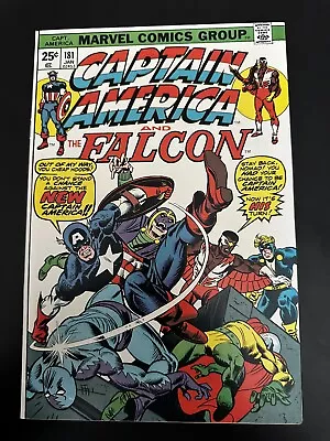Buy Captain America And The Falcon # 181 - 1st Roscoe Simons As Cap VF/NM - See Pics • 25.29£