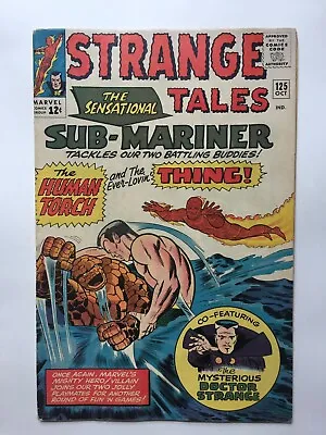 Buy Strange Tales #125 VG/F, Torch & Thing Vs. Sub-Mariner , Doctor Strange • 99.12£