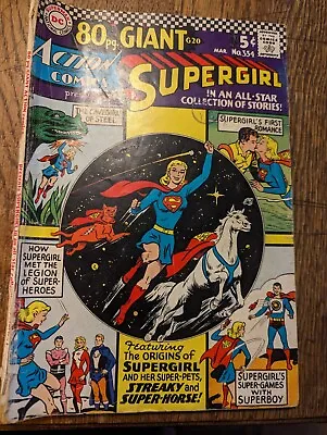 Buy Action Comics 334 80 Pg Giant G20 Silver Age DC Supergirl Comic Book 1966  • 10£
