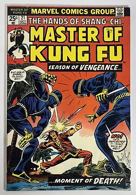 Buy Master Of Kung Fu #21 (1974) In 5.0 Very Good/Fine • 7.17£