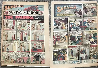 Buy NY MIRROR FULL COMIC SECTION JULY 21, 1940  W/SUPERMAN SUNDAY #38 TARZAN GD+ • 15.77£