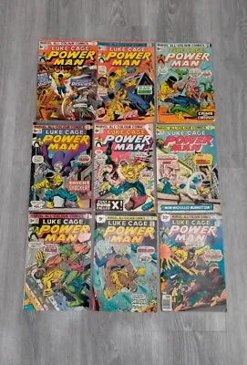 Buy X9 Luke Cage Power Man Marvel Comic Bundle Lot 22 24 25 26 27 28 29 31 32 1976 • 20£