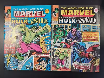 Buy The Mighty World Of Marvel Starring Hulk #255 & #256 Marvel Uk 1977 • 0.99£