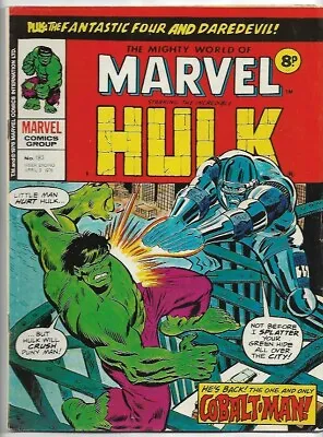 Buy The Mighty World Of Marvel #183 Hulk VG (1976) Marvel Comics UK • 2£