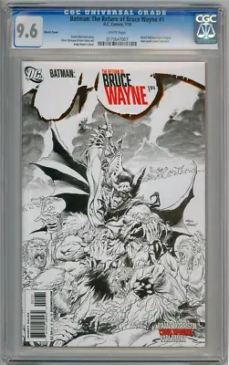 Buy Batman Return Of Bruce Wayne #1 Retail Sketch Variant 1:200 Cgc 9.6 Dc Comics • 79.95£