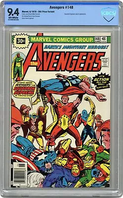 Buy Avengers 30 Cent Variant #148 CBCS 9.4 1976 19-34DC4AC-002 • 183.89£
