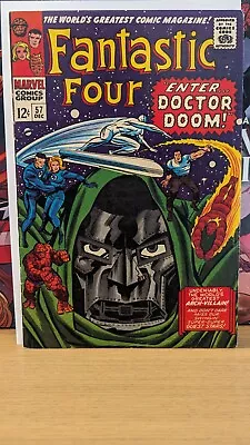 Buy Fantastic Four 57 Iconic Jack Kirby Dr. Doom Cover Silver Age 1966 VF • 142.90£