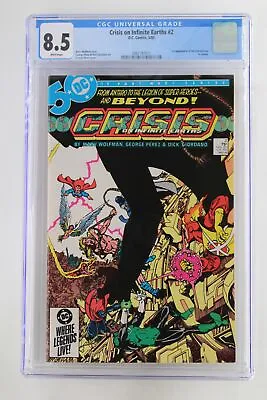 Buy Crisis On Infinite Earths #2 - DC 1985 CGC 8.5 1st App Of The Anti-Monitor • 22.96£