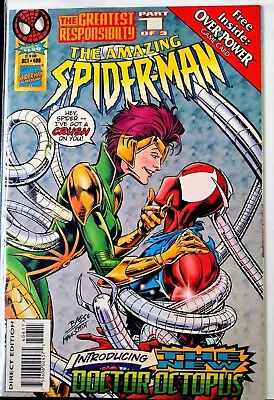Buy AMAZING SPIDER-MAN #406 NM 1st APPEARANCE LADY OCTOPUS Overpower Card Included • 9.99£