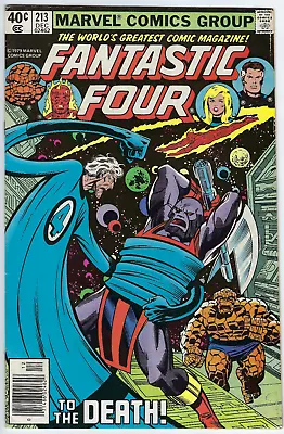 Buy Fantastic Four 213 1979 F/VF 7.0 Byrne/Sinnott-c/a Galactus Uatu Terrax Sphinx • 6.39£