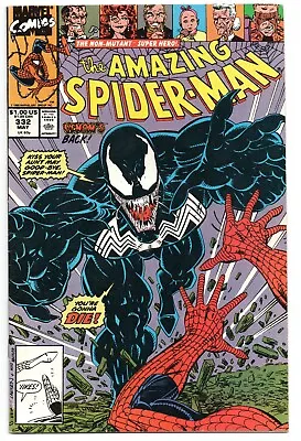 Buy Amazing Spiderman 332 Comic Marvel 1990 Venom • 9.99£