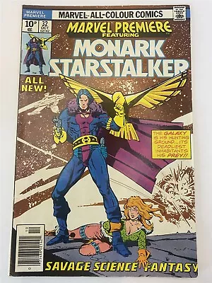 Buy MARVEL PREMIERE #32 Monark Starstalker Marvel Comics UK Variant 1975 FN+ • 2.49£