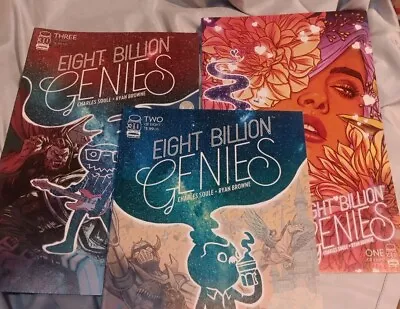 Buy EIGHT BILLION GENIES #1, 2 & 3 1st Printing, Frison Variant Cover, Image 2022 • 19.77£