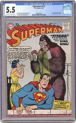 Buy Superman #127 CGC 5.5 1959 4308067022 • 229.57£