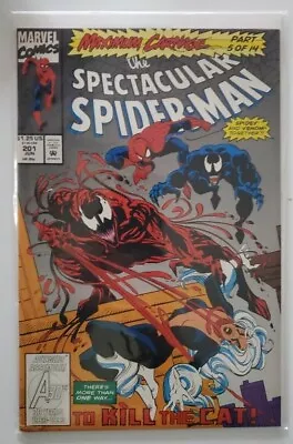 Buy Spectacular Spider-Man #201 Venom Maximum Carnage Part 5 Marvel Comics 1993 • 7.91£