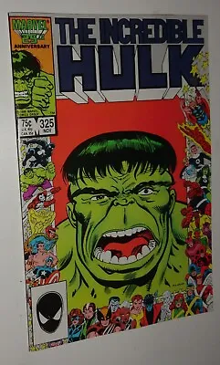 Buy Hulk #325 Classic Cover Nm 9.4 White  1986 • 15.67£