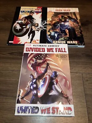 Buy Ultimate Comics Divided We Fall, United We Stand HC Ultimates Iron Man Marvel • 33.73£