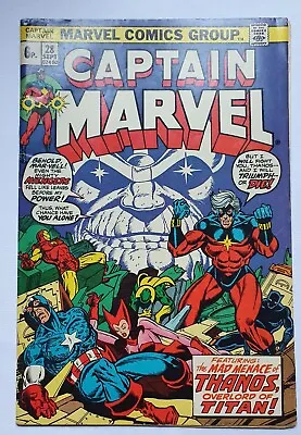 Buy Captain Marvel #28 FN First  Appearance Of Eon • 21.95£