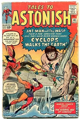 Buy Tales To Astonish #46 1963--ANT-MAN-3rd Wasp-Marvel Kirby G/VG • 52.37£