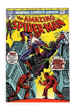 Buy Amazing Spider-man #136, VF+ 8.5, 1st Harry Osborn As Green Goblin; MVS • 114.37£