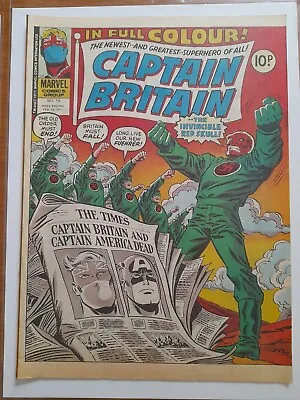 Buy Captain Britain #19 Feb 1977 VFINE 8.0 1st Appearance Of Lance Hunter • 19.99£