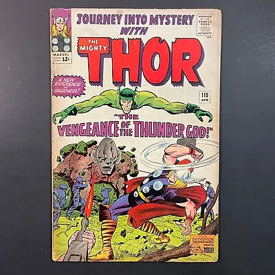 Buy Journey Into Mystery 115 Loki Origin Silver Age Marvel 1965 Stan Lee Jack Kirby • 43.57£