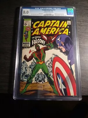 Buy Captain America #117 (1969) - 1st Falcon MCU Marvel - CGC 8.0 - • 531.56£