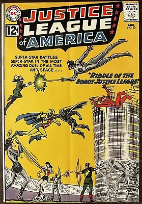 Buy Justice League Of America #13 VF- 7.5 Riddle Of The Robot! DC Comics 1962 • 94.64£